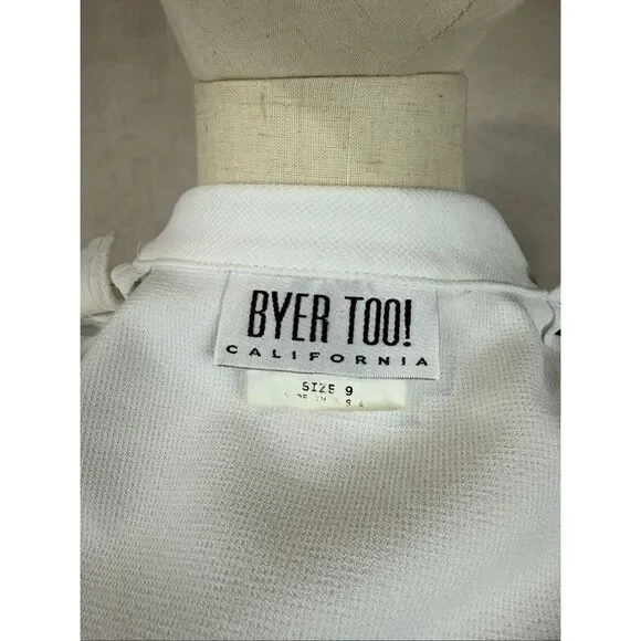 Vintage 1980s Blazer Dress Size Medium Color Block Byer Too! - Picture 7 of 8